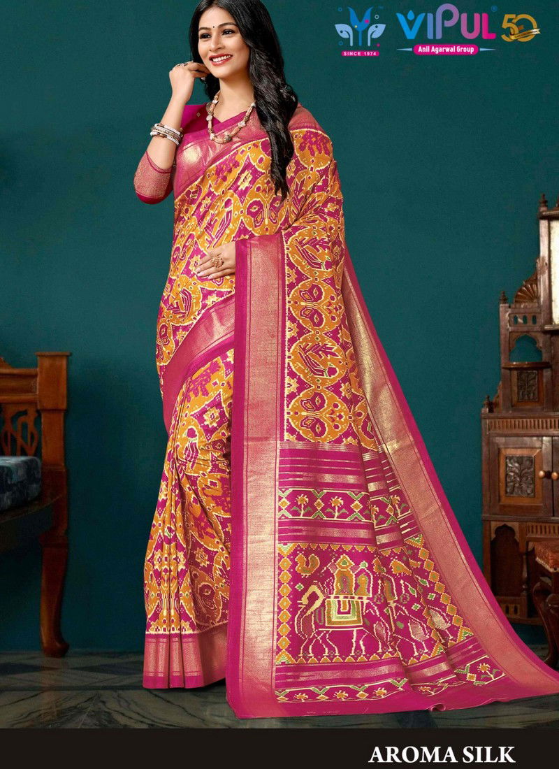 Aroma Silk By Vipul Printed Saree Catalog