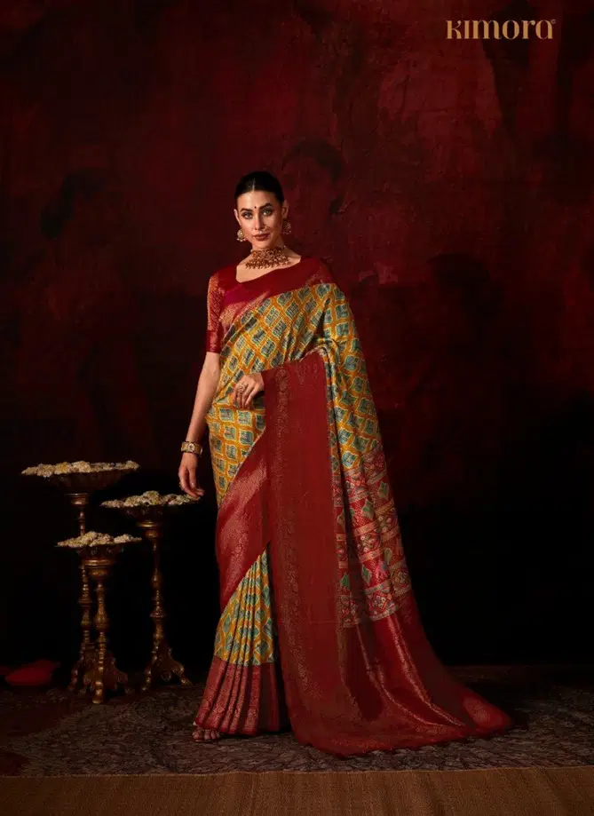 Lakshmi By Kimora Digital Printed Softy Silk Saree Wholesale In Delhi