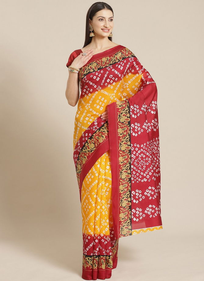 Elegant and Simple Look Designer Bhagalpuri Saree Collections