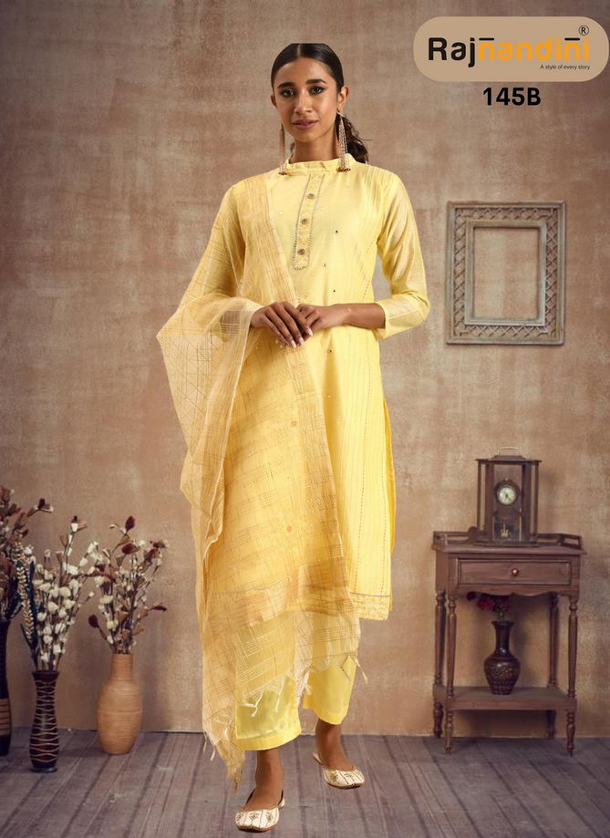 Yellow Chitra 1 Designer Salwar Suit Catalog 145 B