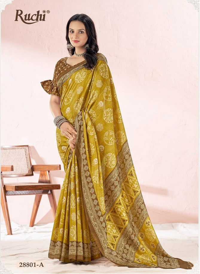 Aadhya Vol 1 By Ruchi Tussar Silk Designer Saree Catalog