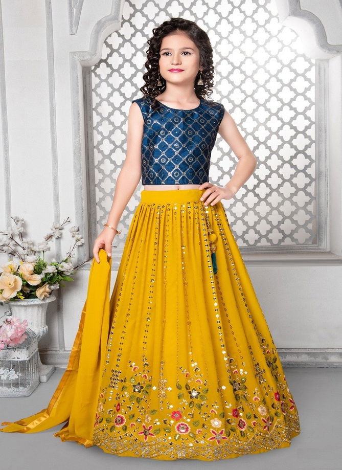 Yellow Colour Alka Vol 39 Girls Wear Catalog 268