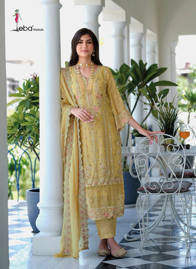 Anaya By Zaveri Organza Embroidered Readymade Pakistani Suit Catalog