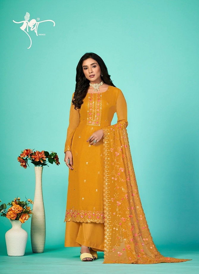 Bandhan By Radha Organza With Heavy Embroidery Work Designer Salwar Kameez Catalog