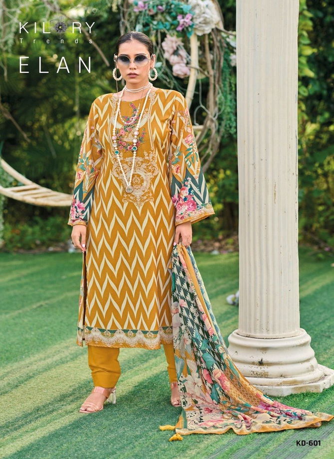 Elan By kilory Trends Pashmina Digital Printed Dress Material Catalog