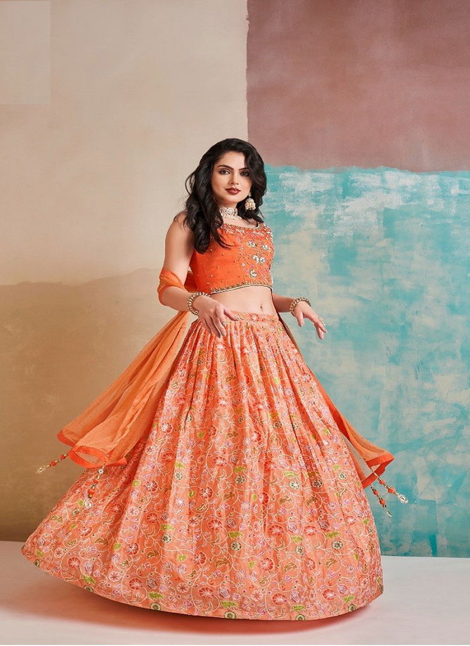 Floral Vol 6 By Arya Party Wear Lehenga Choli Catalog