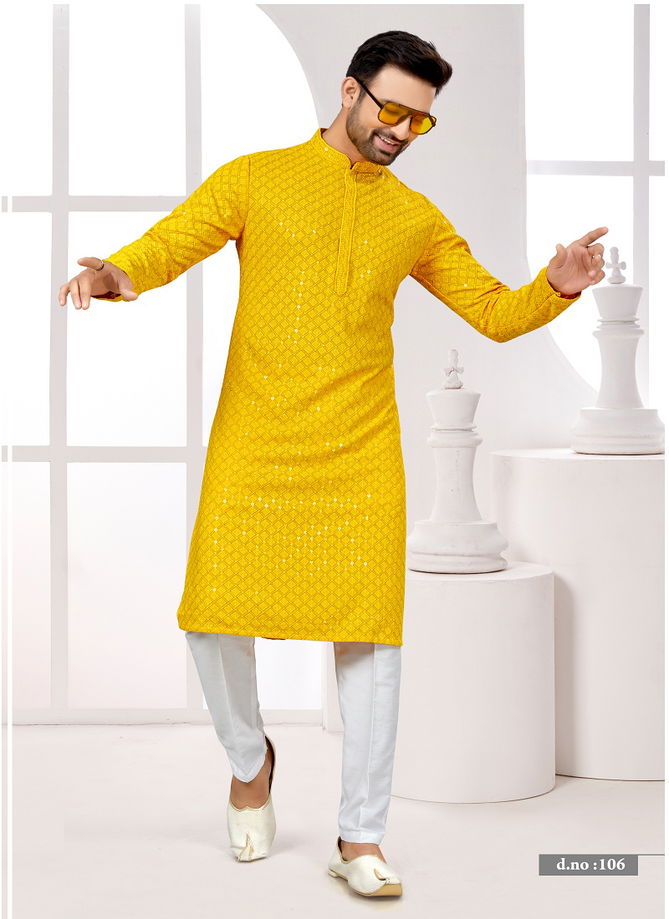 Function wear Lukhnavi Mens Kurta Pajama Catalog