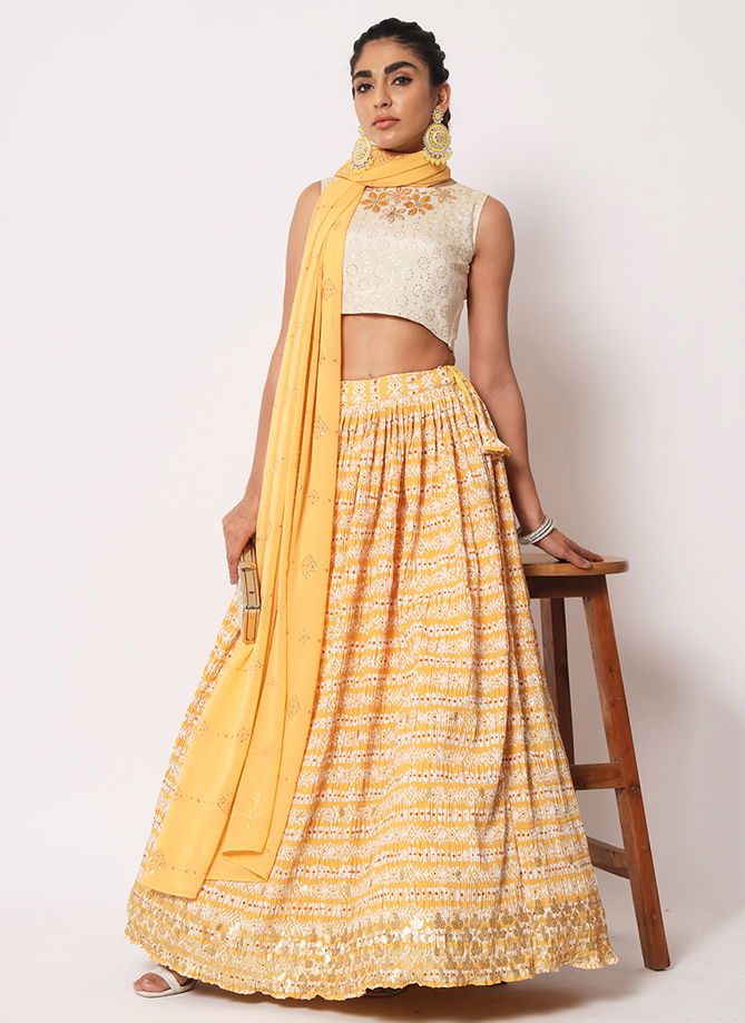 Yellow Colour Girly Vol 26 Khushboo Wholesale Designer Lehenga Choli Catalog 2292