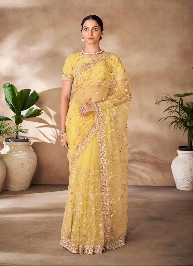 Imperial Vol 12 By Arya Party Wear Designer Net Saree Wholesale Shop In Surat