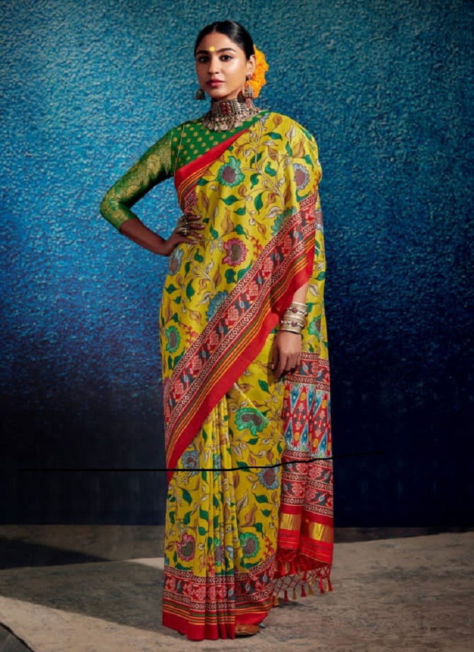 Kalam X patola By Kimora Printed Saree Catalog