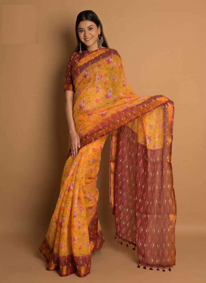 Katha Cotton By Ashima Printed Saree Catalog