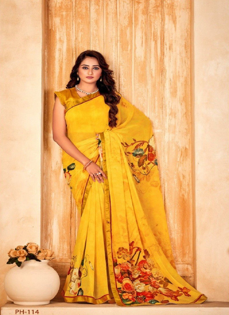 Panchi 2 By Shashvat Digital Printed Designer Bamber Silk Saree Manufacturers