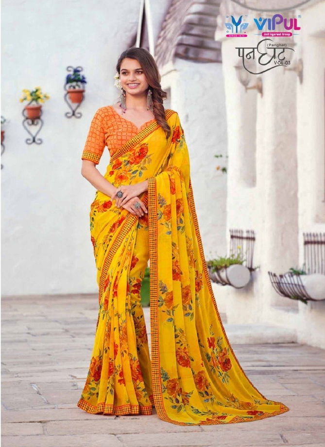 Panghat Vol 3 By Vipul Daily Wear Saree Catalog