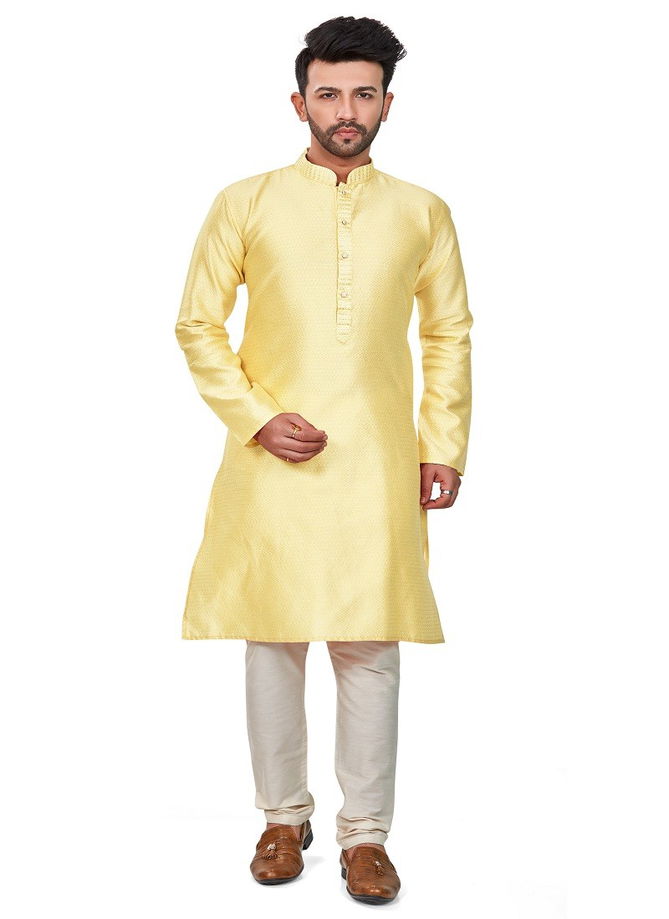 Yellow Colour RFSK 009 Kurta Pajama Catalog 1