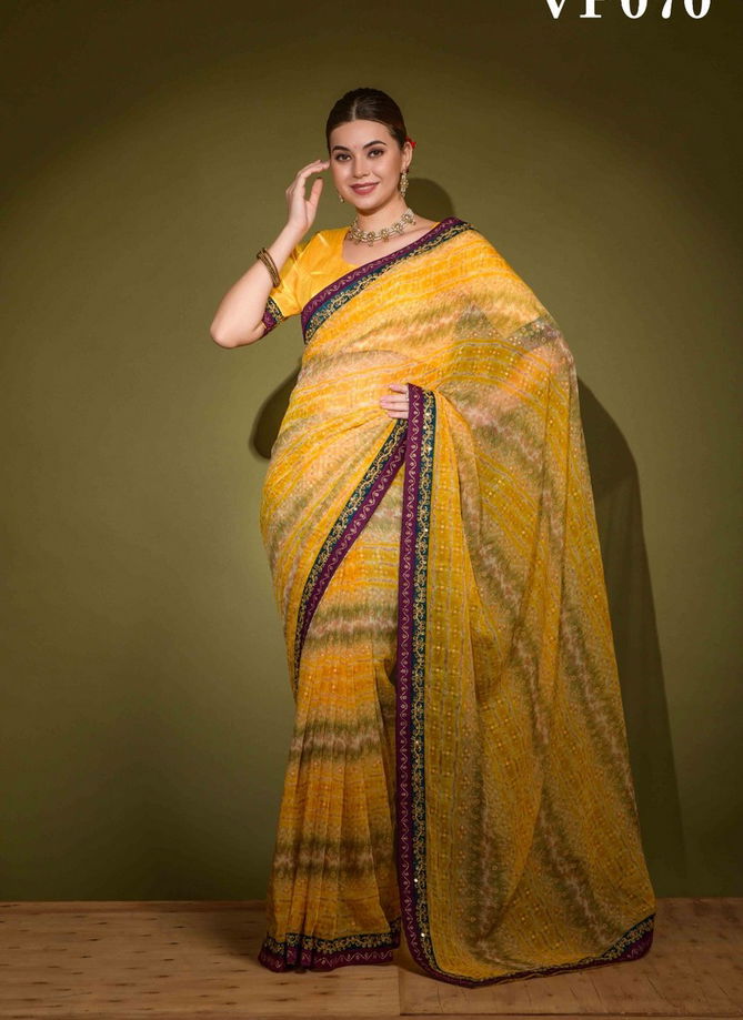 Radhe By Fashion Berry Printed Saree Catalog