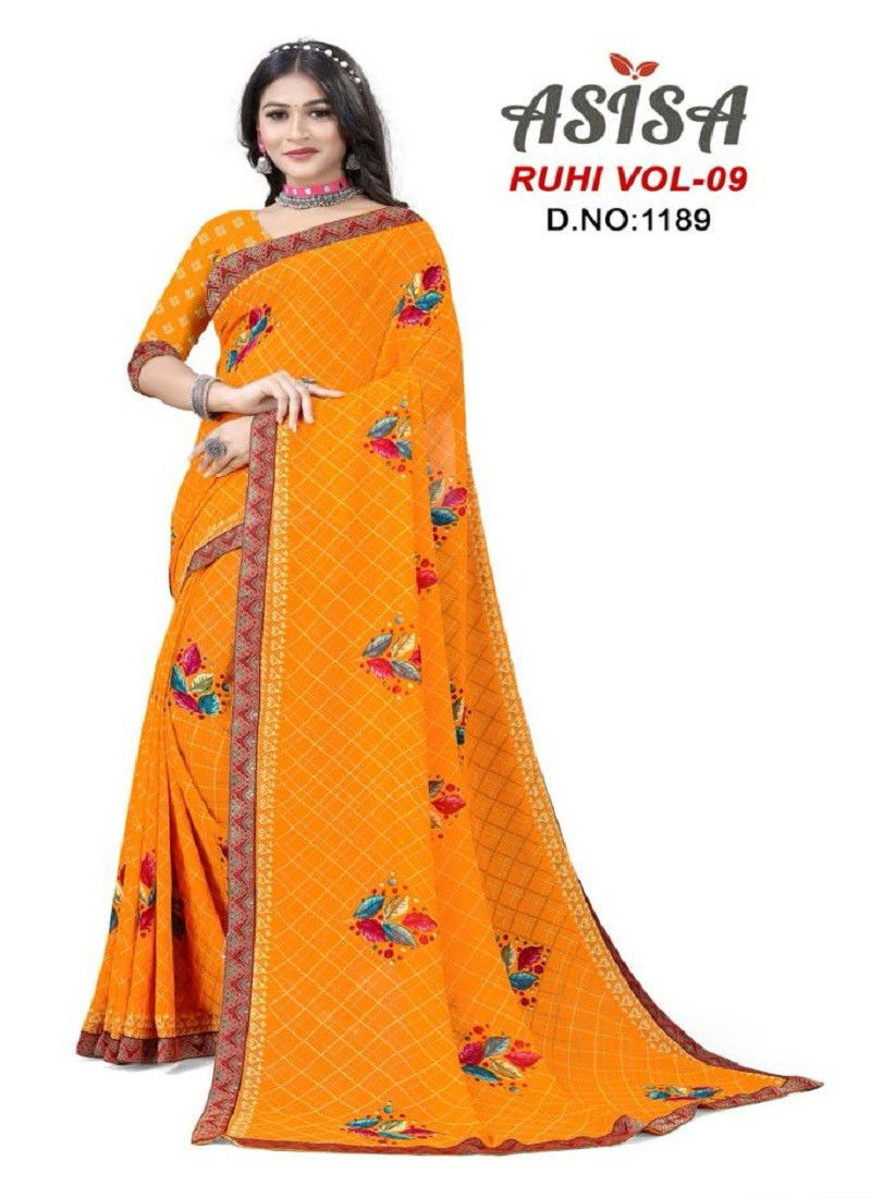 Ruhi Vol 9 By Asisa Printed Daily Wear Saree Catalog