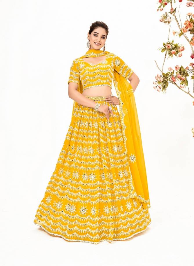 SS 157 Wedding Wear Georgette Lehenga Choli Wholesale Shop In Surat