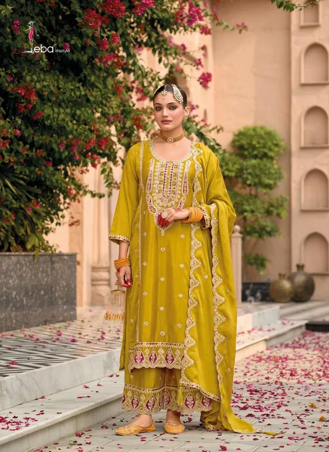 Sahaj By Eba Chinon Wedding wear ReadyMade Suits Exporters In India