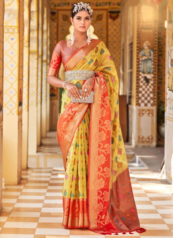 Sanskriti The Fabrica Wedding Wear Wholesale Printed Sarees Catalog