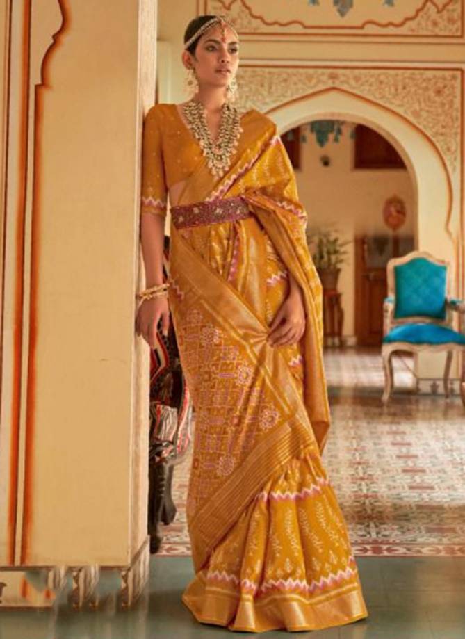 Saptapadi Ethnic Wear Smooth Patola Wholesale Saree Collection