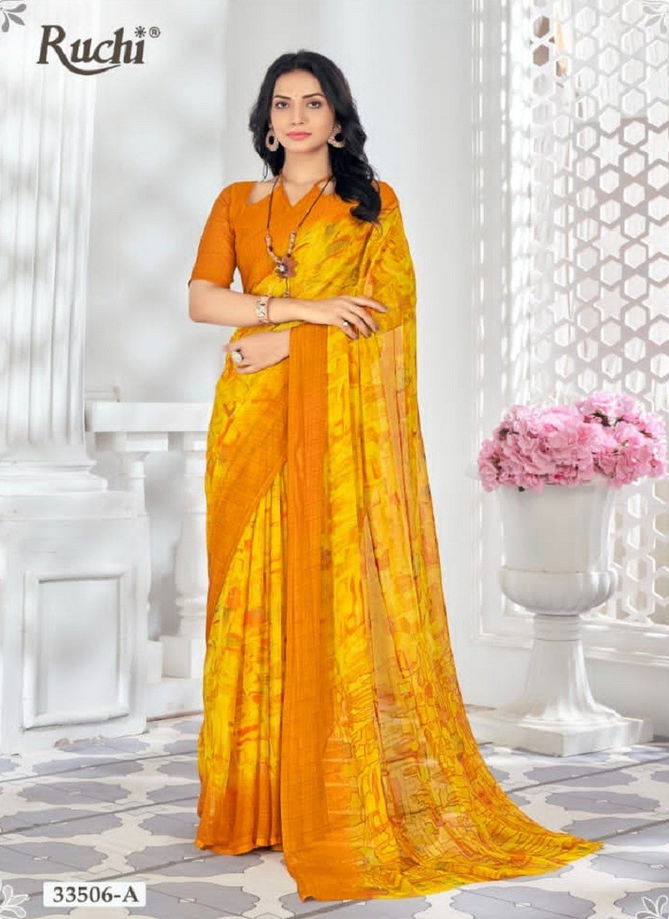 Star Chiffon 159 By Ruchi Printed Daily Wear Sarees Orders In India