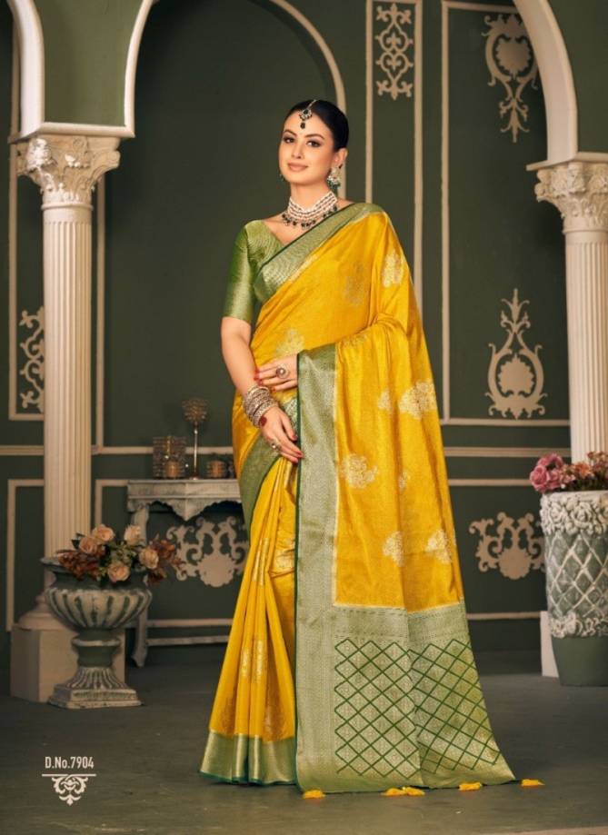 Trisha Royal By Pankh Tissue Silk Designer Saree Catalog