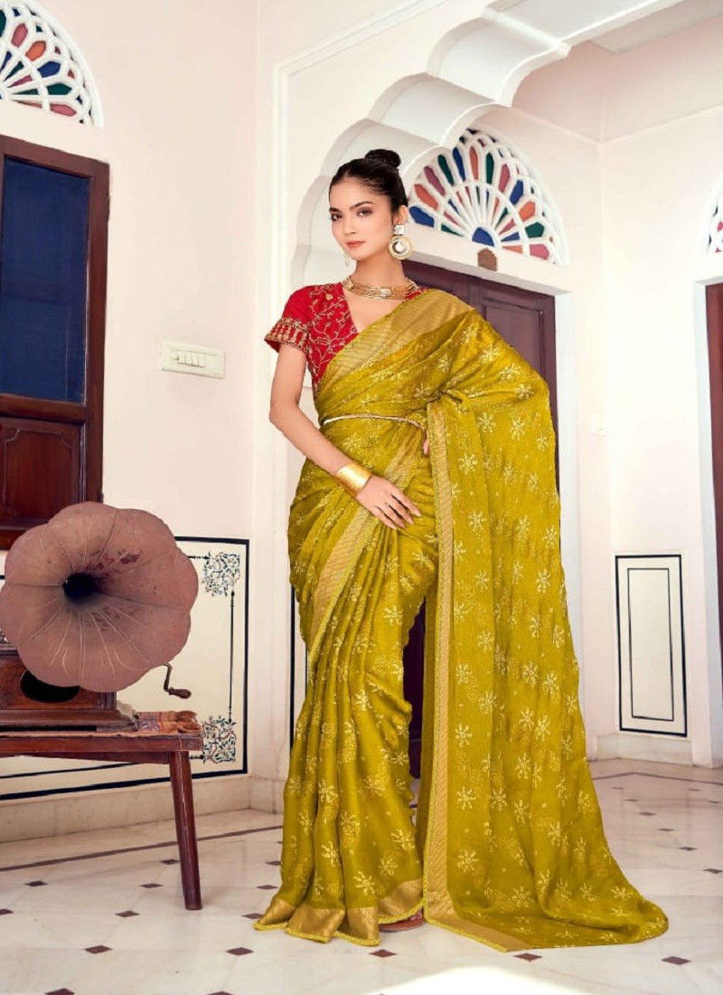 Vinitaa By Mahamani Creation Brasso Designer Saree Catalog