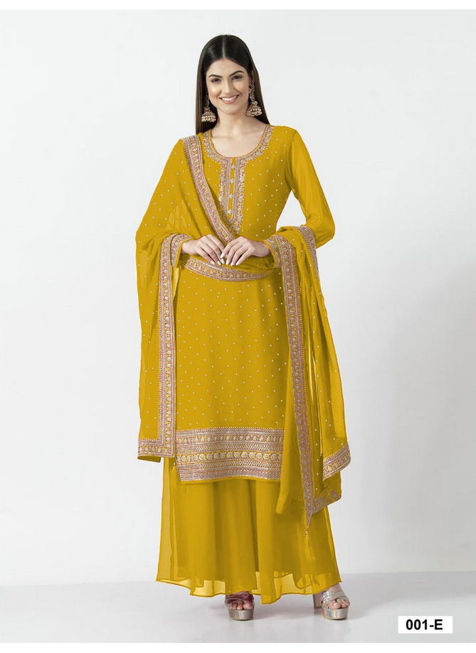 Yellow Colour YD 001 Designer Salwar Suits Catalog 001 E