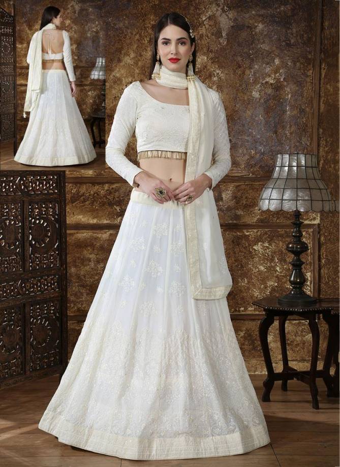 Khushbu Bridesmaild Vol  Designer Wedding and Partywear Embroidery Georgette and Silk Lehenga Choli
