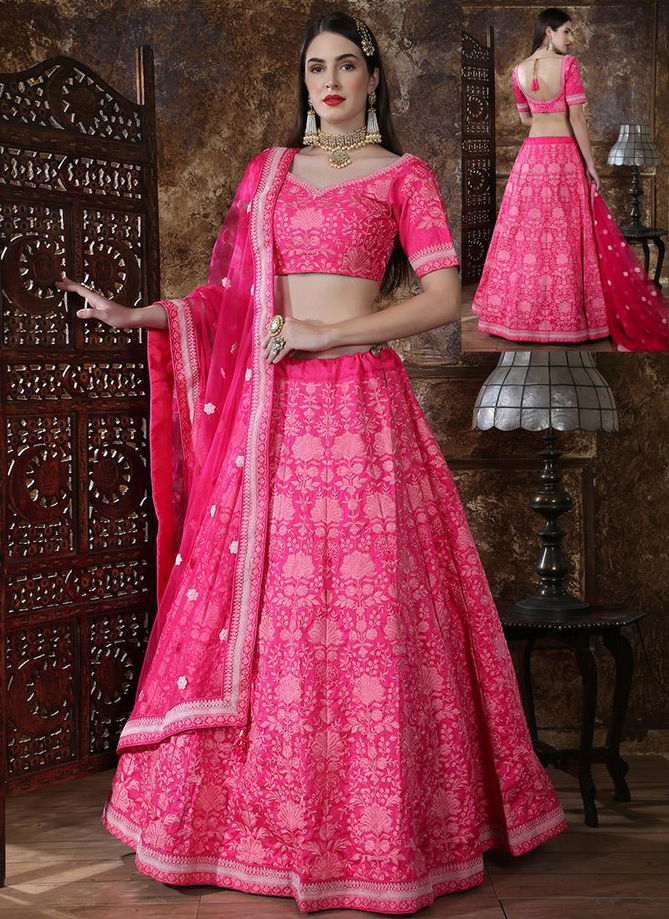 Khushbu Bridesmaild Vol  Designer Wedding and Partywear Embroidery Georgette and Silk Lehenga Choli