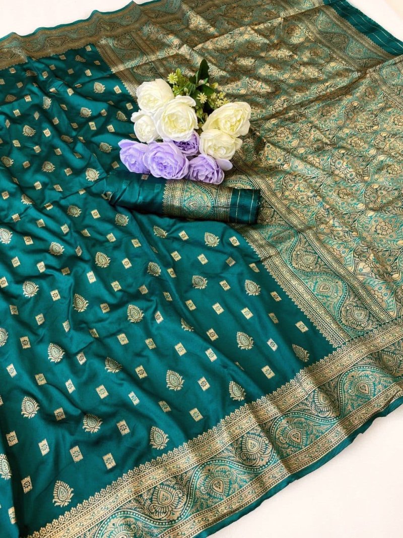 Self Elampillai Silk Rich Copper Zari Weaving Pallu Saree