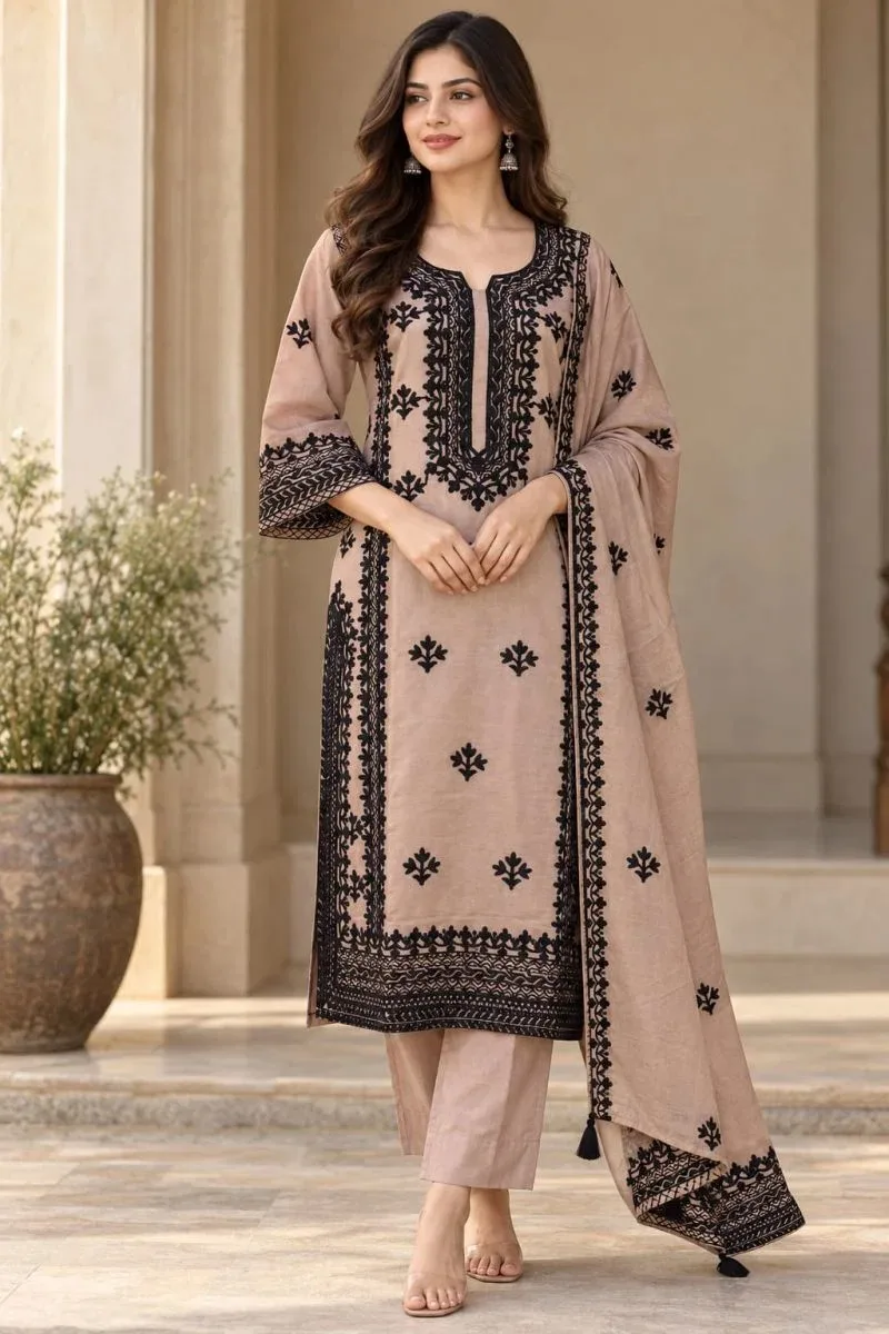 K 1327 By Naisha Mul Chanderi Kurti With Bottom Dupatta