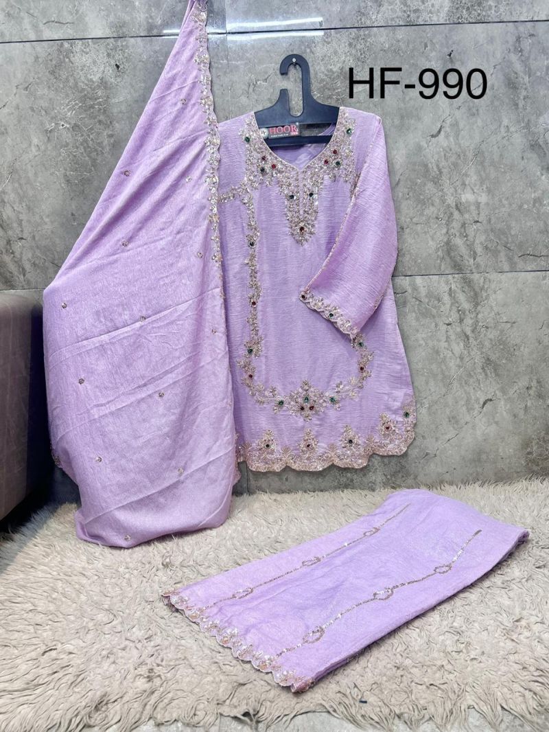 990 A To D By Hoor Tex Crunchy Crush Salwar Kameez