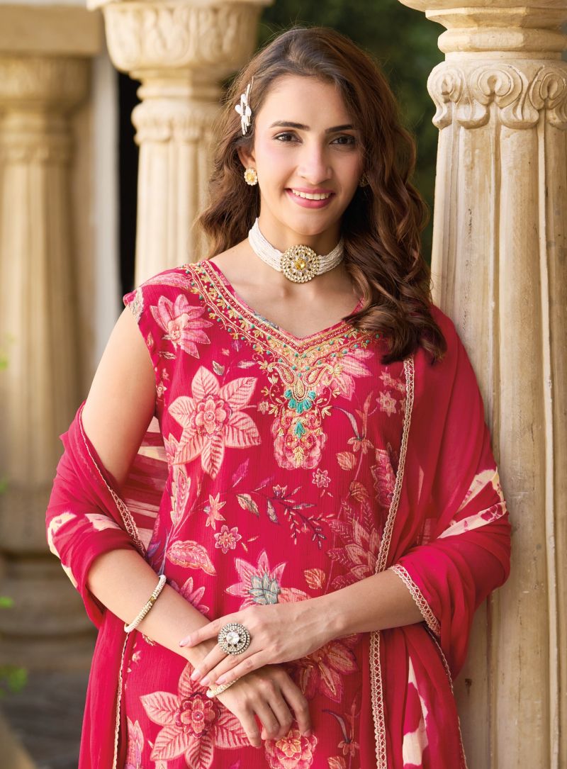 Glam Look Vol 4 By Radhika Milano Silk Kurti With Bottom Dupatta