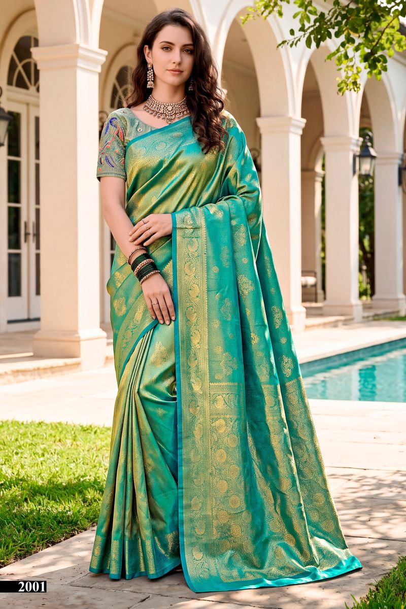 Naveli Silk Vol 2 By Saroj Tissue Kanjivaram Silk Saree 