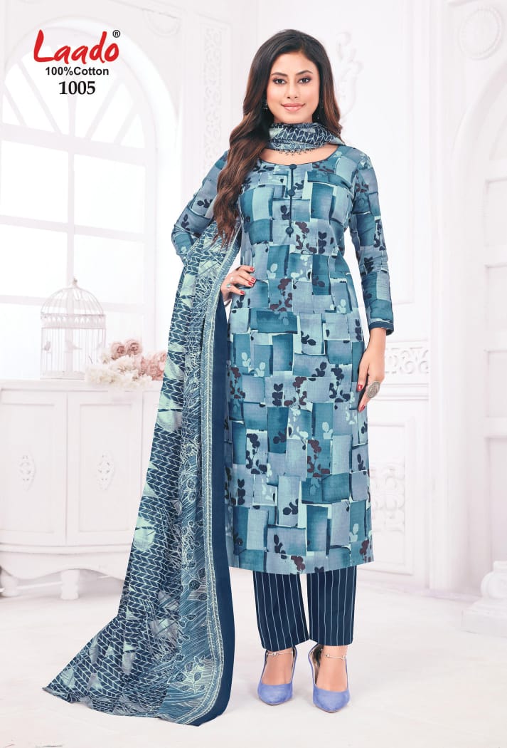 pure cotton dress materials with price in india Price - 699 (Free Shipping on prepaid orders), Product Name: Block Print  Cotton Suit Set, Details:,  Top - 2.25 meters (Pure Cotton),  Bottom -  2.5 meters (Pure Cotton),  Dupatta
