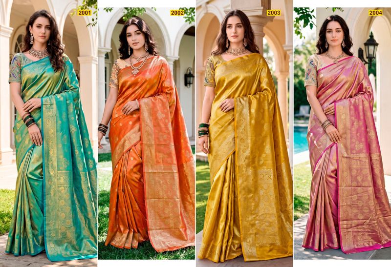 Naveli Silk Vol 2 By Saroj Tissue Kanjivaram Silk Saree 