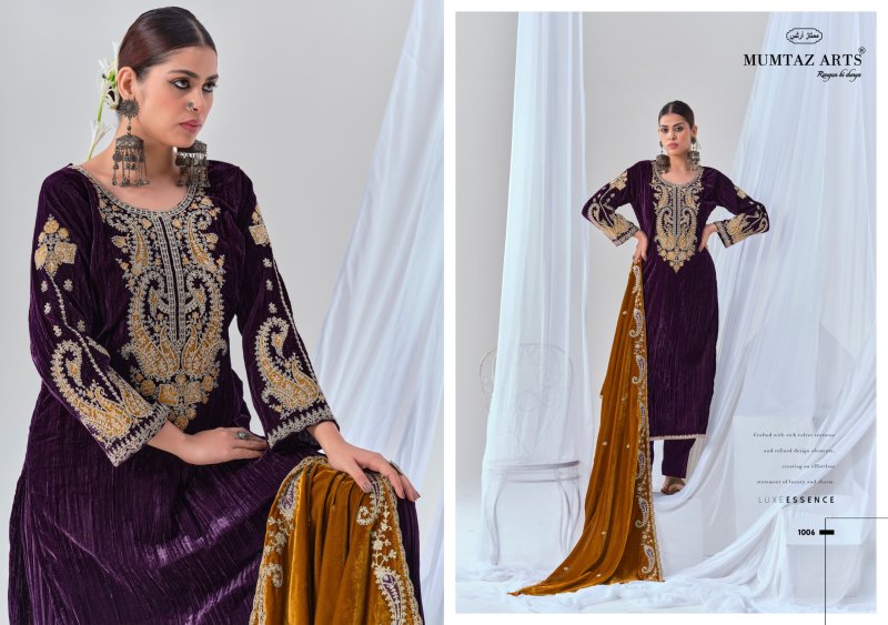Riwayat By Mumtaz Arts Crush Velvet Designer Salwar Suits