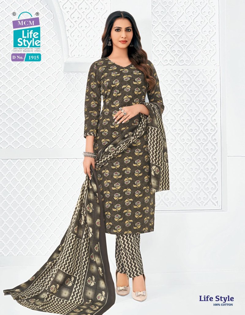 Lifestyle Vol 19 By Mcm Cotton Printed Kurti With Bottom Dupatta