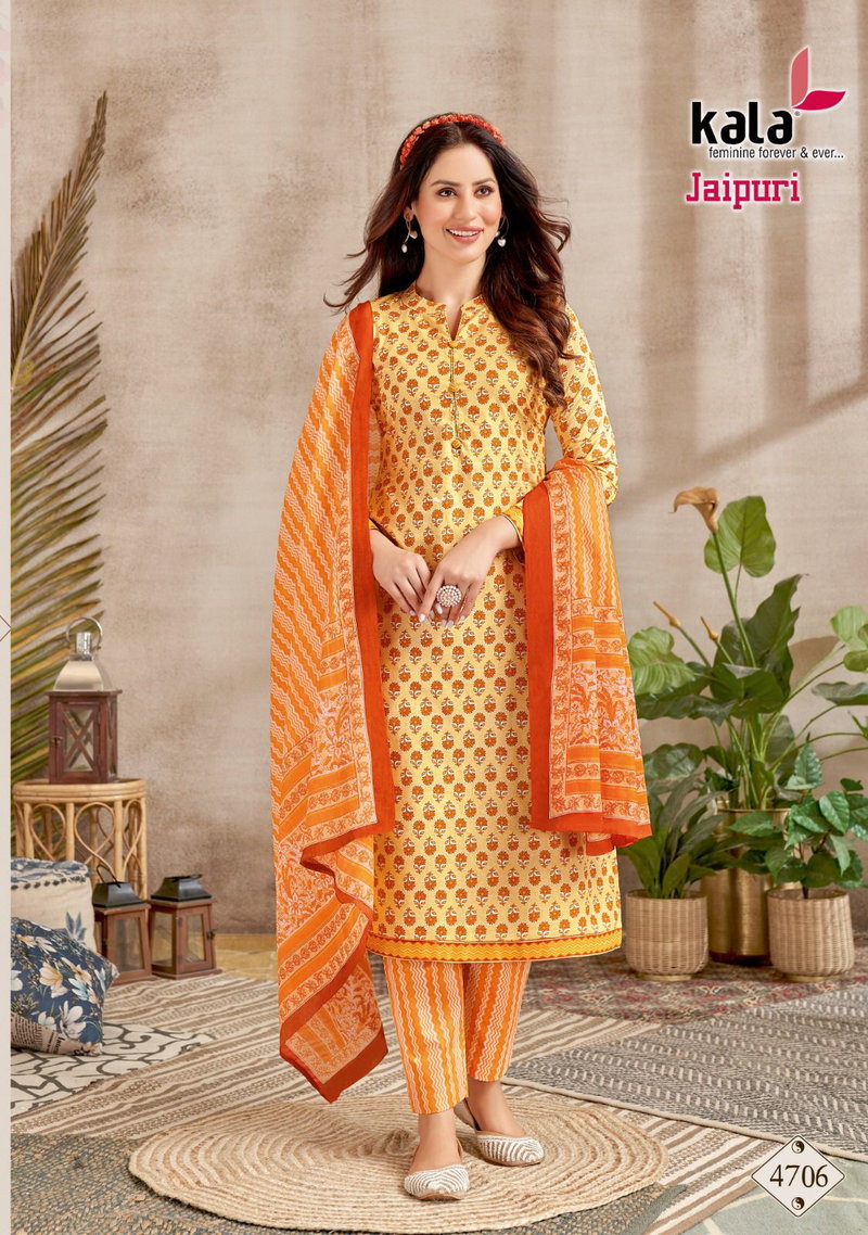 Jaipuri Vol 2 By Kala Cotton Dress Material Catalog - The Ethnic World