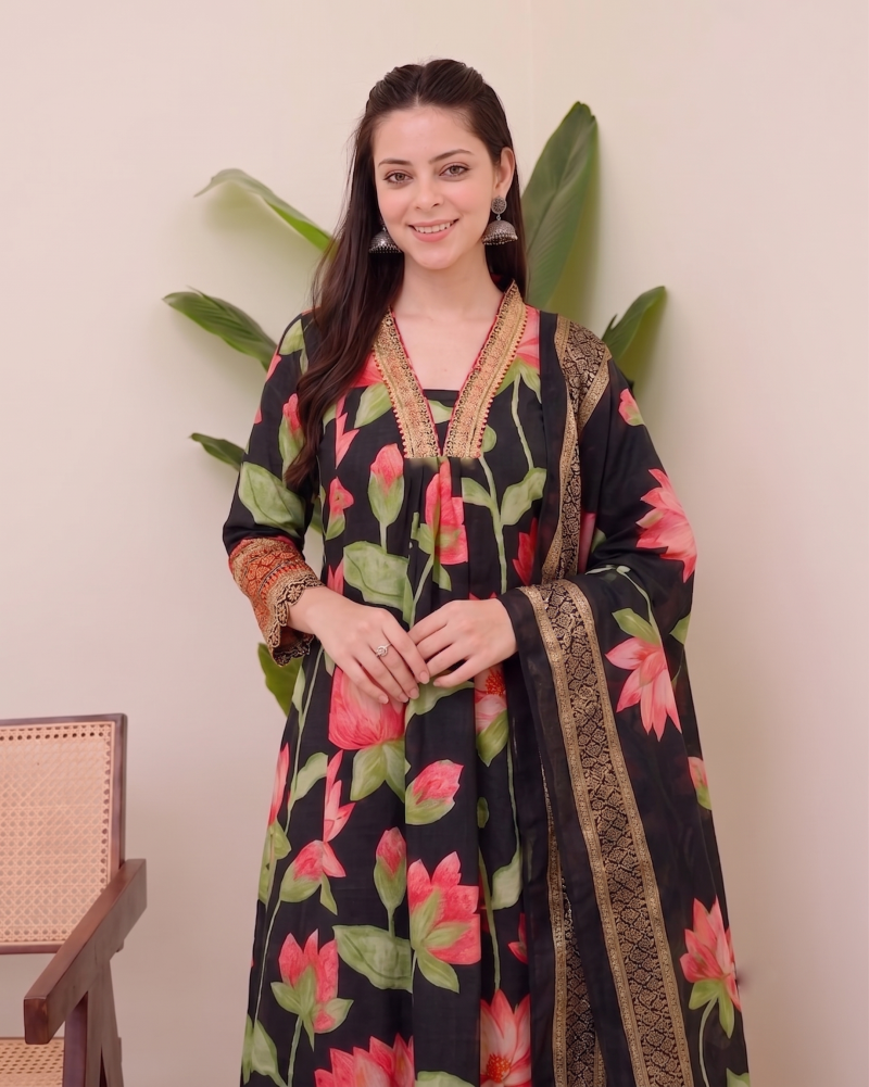 Dhruvi 536 To 538 Viscose Printed Kurti With Bottom Dupatta