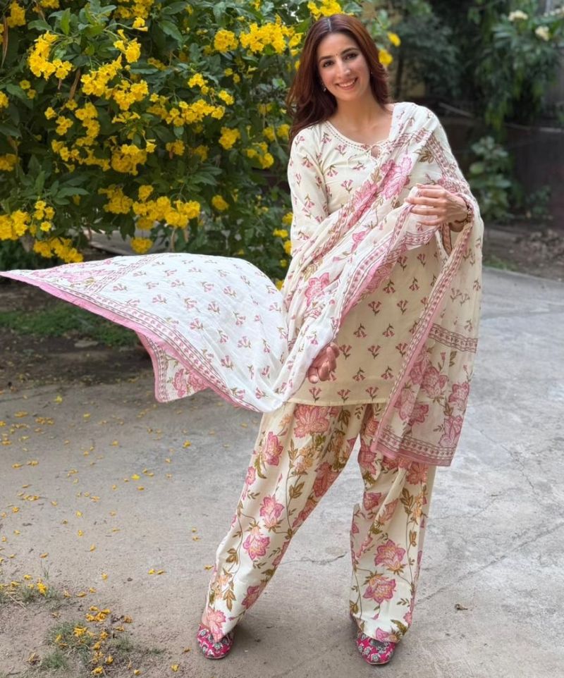 Dhruvi 545 Viscose Printed Farsi Salwar Suit