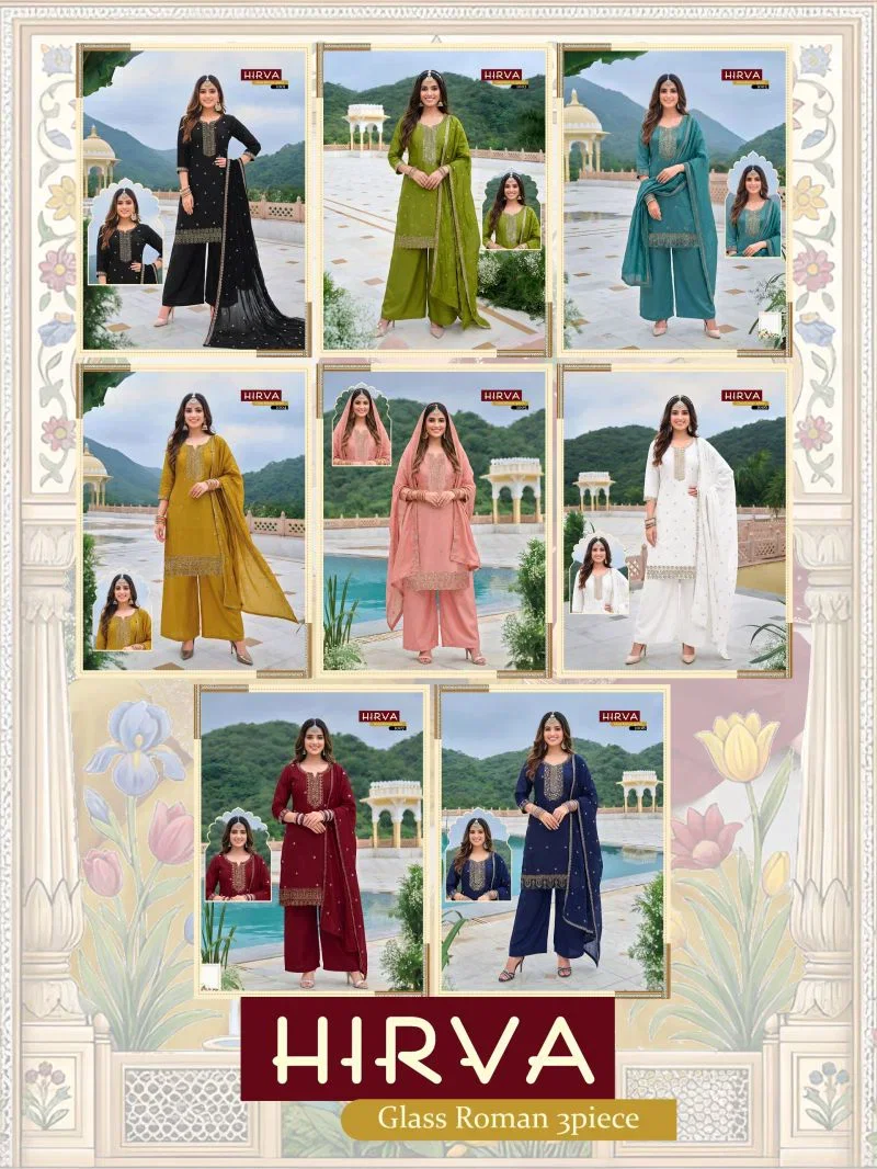 Hirva Vol 2 Roman Glass Embroidered Salwar Suits