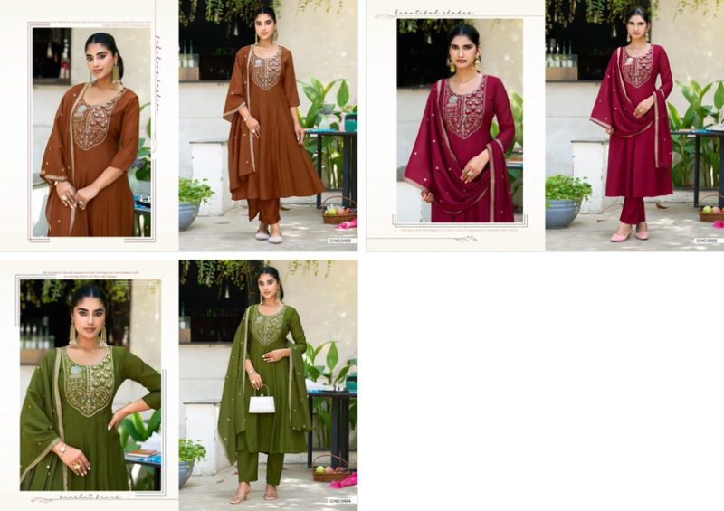 Ladies Flavour 3492 And 3494 Kurti With Bottom Dupatta