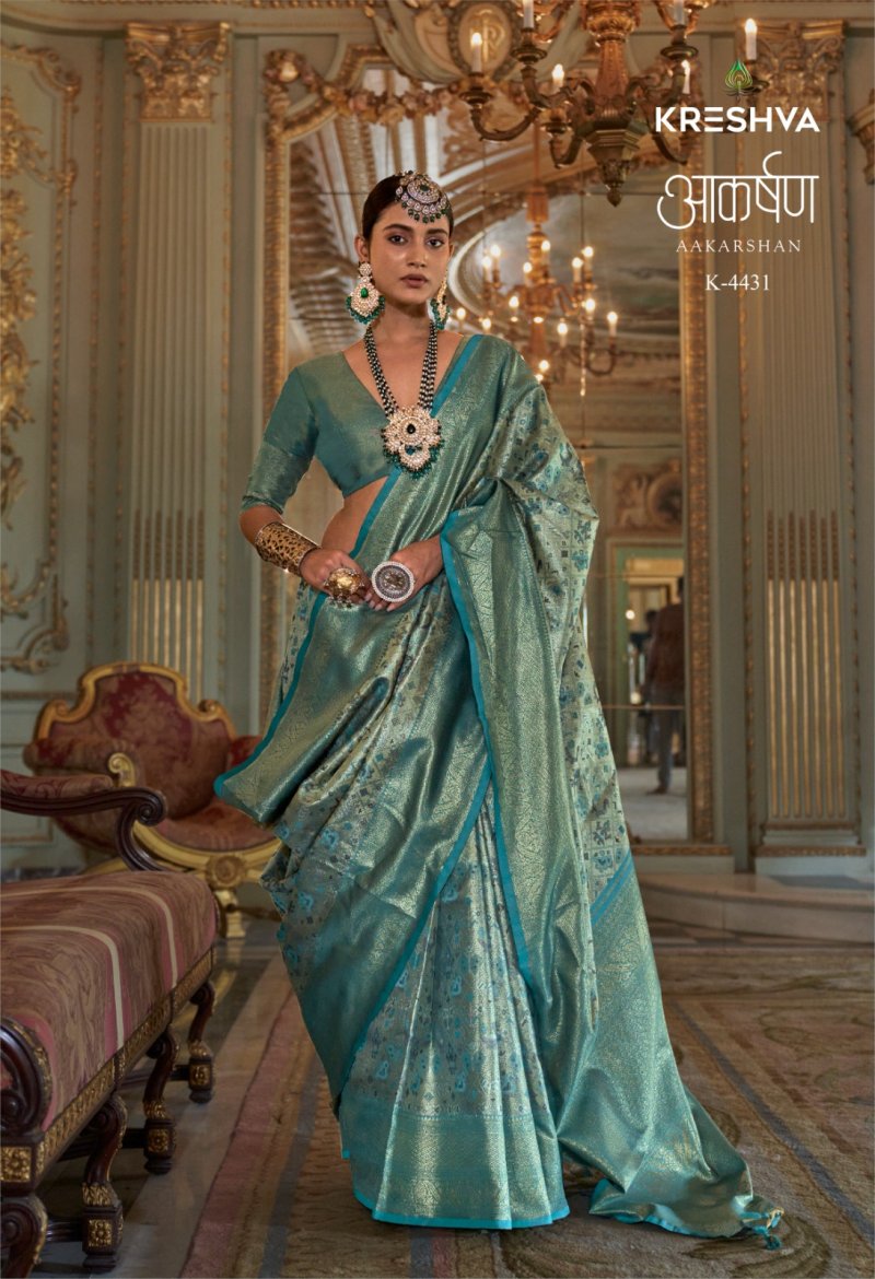 Aakarshan By Kreshva Pure PV Tissue Silk Design Saree Wholesale Price ...