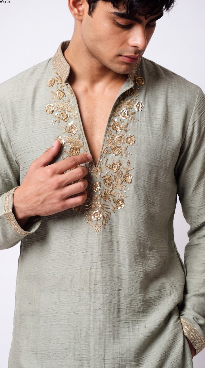 Outluk Wedding Vol 61 Lachaka Mens Kurta With Boot Cut Pant