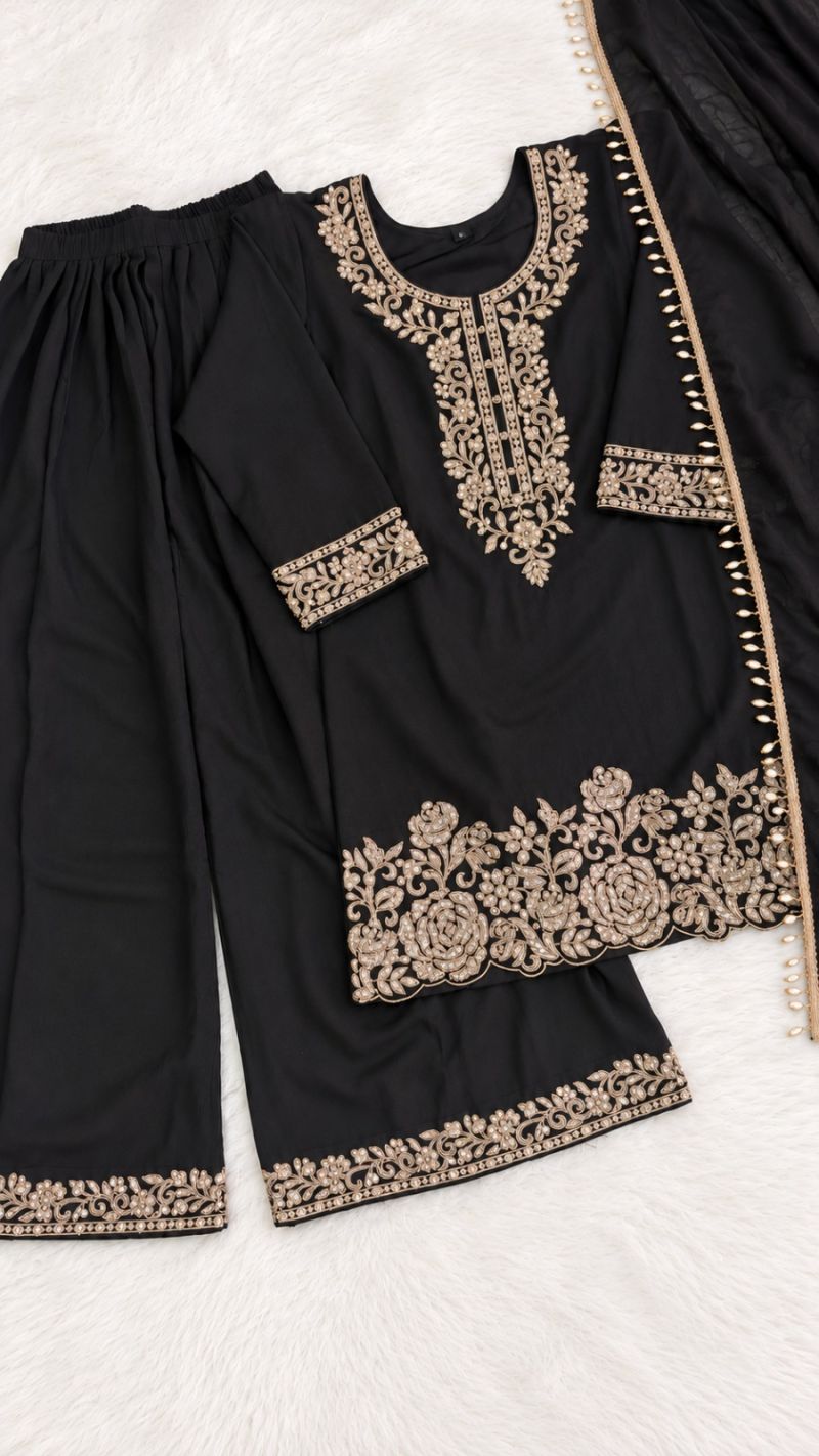 Kabool By Aurraa Chinon Beads Work Salwar Suits