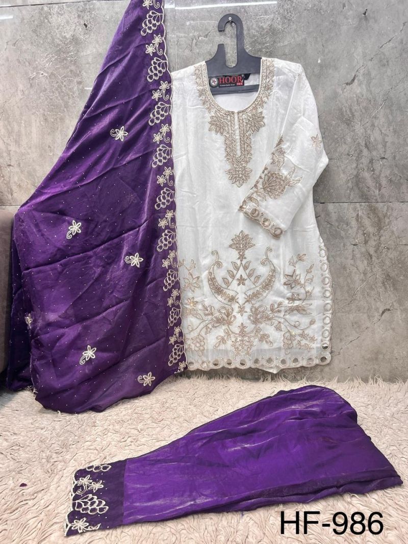 986 A To D By Hoor Tex Fandy Embroidery Salwar Kameez