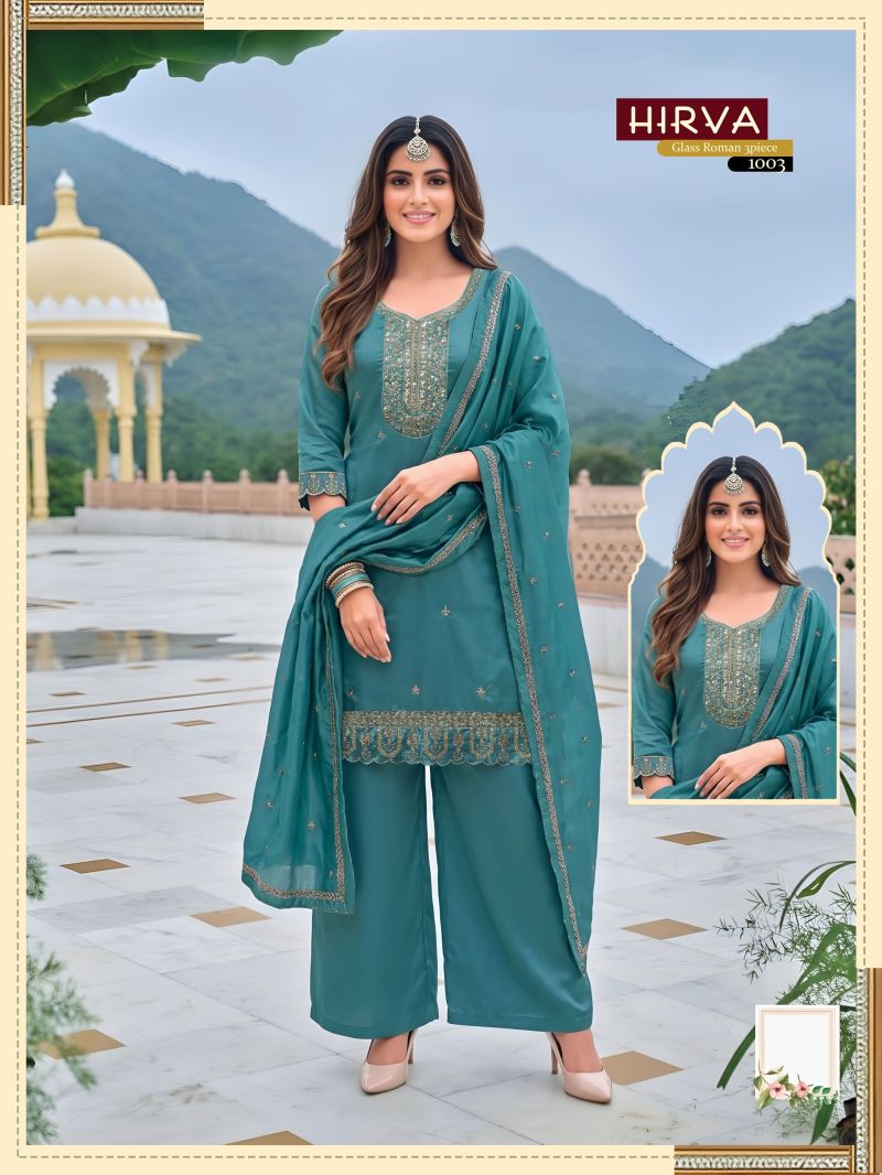 Hirva Vol 2 Roman Glass Embroidered Salwar Suits