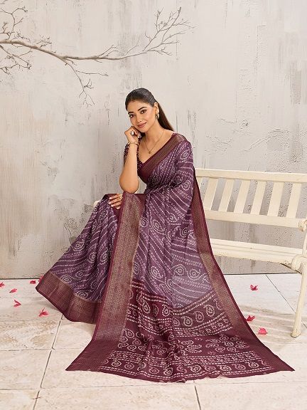 232 By Mahek Mars Mello Digital Printed Saree